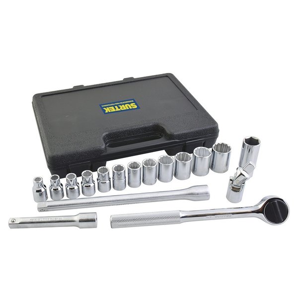 Surtek 17 Metric Socket Set And Accessories 12 F5800M